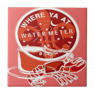 New Orleans Art Symbols Ceramic Tile