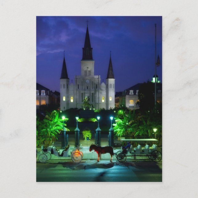 New Orleans at Night Postcard (Front)