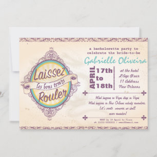 New Orleans Bachelorette Invitation