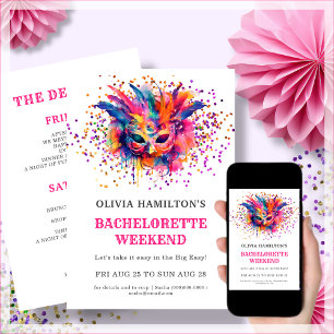 New Orleans   Bachelorette Itinerary Weekend Invitation