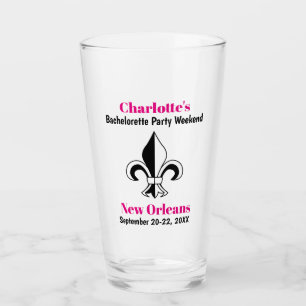 New Orleans Bachelorette Party Favour Trip Pint Glass