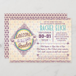 New Orleans Bachelorette Party Invitation