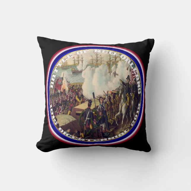 New Orleans Battle Bicentennial Please Read Below Cushion (Front)