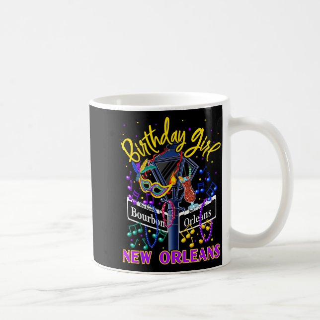 New Orleans Birthday Girl's French Quarter Birthda Coffee Mug (Right)