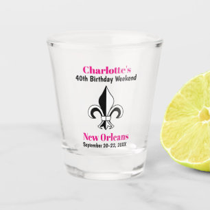 New Orleans Birthday Party Trip Girls Weekend Shot Glass