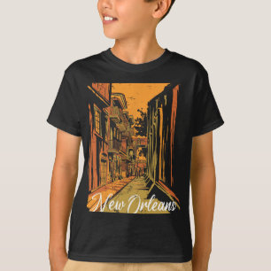 New Orleans Bourbon Street Souvenir French Quarter T-Shirt