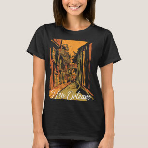 New Orleans Bourbon Street Souvenir French Quarter T-Shirt