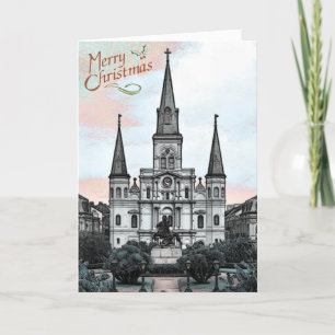 New Orleans Cathedral Christmas Holiday Card