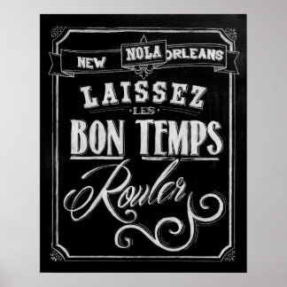 New Orleans Chalkboard Poster
