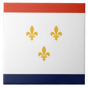 New Orleans city flag Ceramic Tile