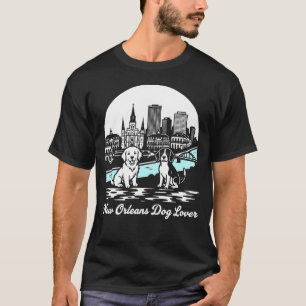 New Orleans City Louisiana Dog Lover T-Shirt