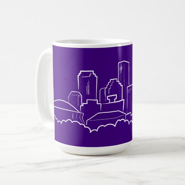 New Orleans City Skyline Coffee Mug (Front Left)