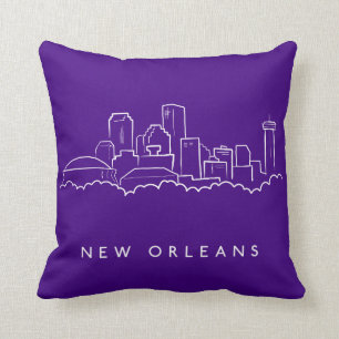 New Orleans City Skyline Cushion