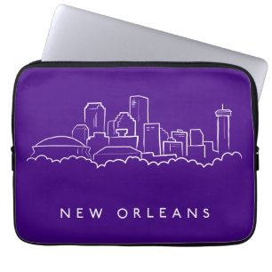 New Orleans City Skyline Laptop Sleeve