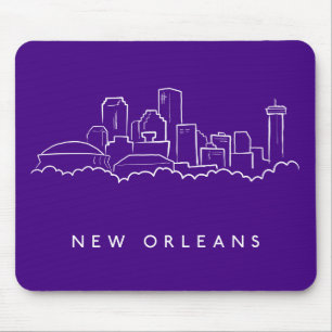 New Orleans City Skyline Mouse Pad