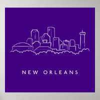 New Orleans City Skyline
