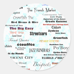 New Orleans Classic Round Sticker