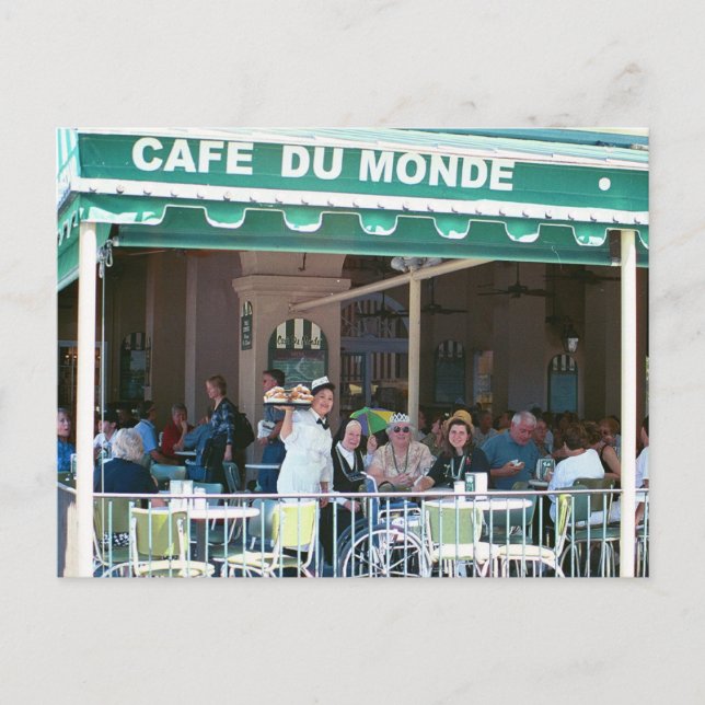 New Orleans Coffee and Beignets Postcard (Front)