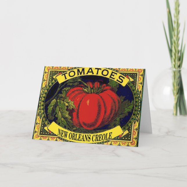 New Orleans Creole Tomatoes Card (Front)