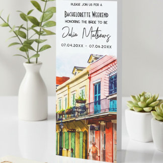 New Orleans Destination Bachelorette Weekend  Invitation