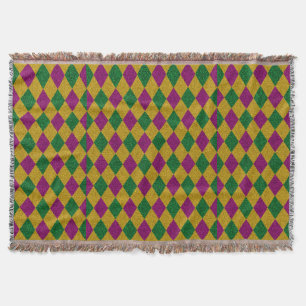 New Orleans DIamond Glitter Throw Blanket