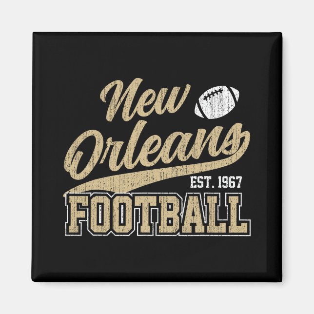 New Orleans Distressed Football Team Fan Srts  Magnet (Front)