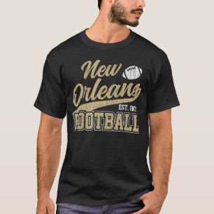 New Orleans Distressed Footballeam Fan Sports retr T-Shirt