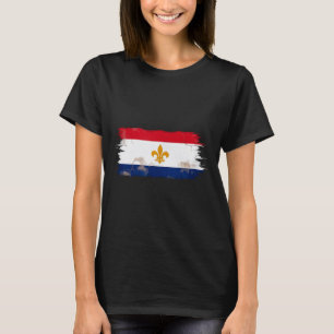 New Orleans Flag Textless Nola City Pride Nge T-Shirt
