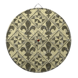 New Orleans Fleur-de-Lis Dart Board