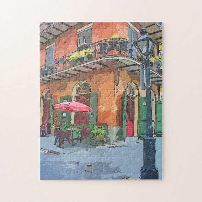 New Orleans French Quarter Alley Jigsaw Puzzle (Vertical)