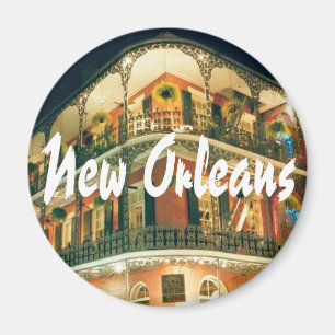 New Orleans French Quarter Corner Magnet