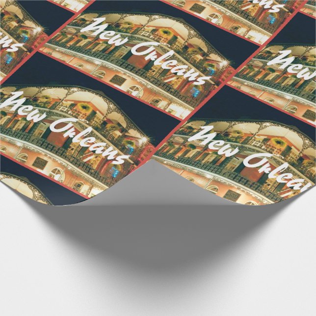 New Orleans French Quarter Corner Wrapping Paper (Corner)