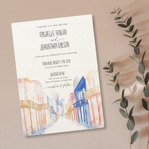 New Orleans French Quarter Destination Wedding Invitation