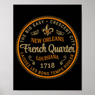 New Orleans French Quarter Laissez Les Bons Temps Poster
