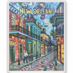 New Orleans French Quarter Van Gogh Style Travel
