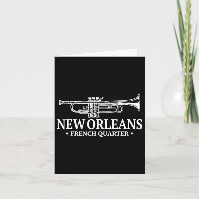 New Orleans Gifts And Tees Uni Mardi Gras  Card (Front)