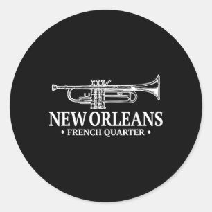 New Orleans Gifts And Tees Uni Mardi Gras Classic Round Sticker