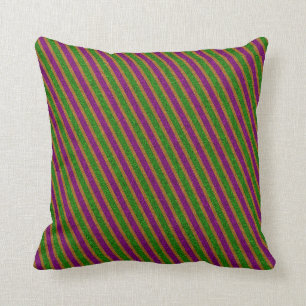 New Orleans Glitter Stripes Cushion