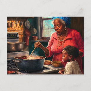 New Orleans Gumbo Art Postcard