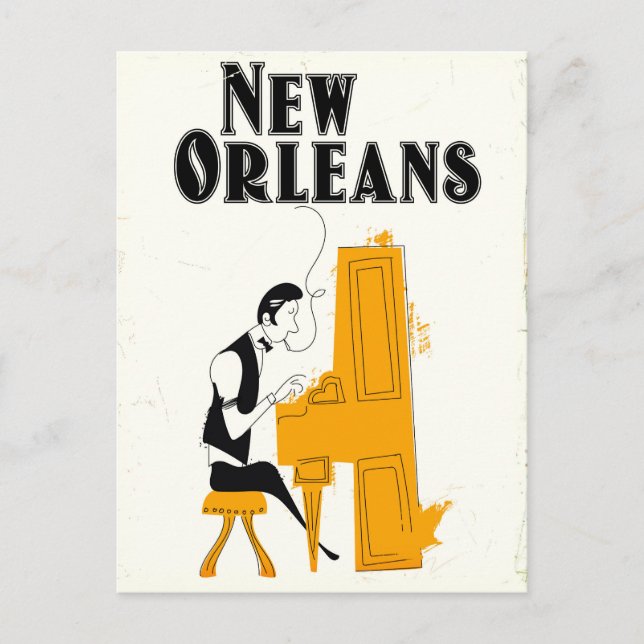 New Orleans Honky Tonk Postcard (Front)