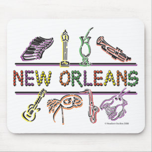New-Orleans-ICONS- copy Mouse Pad