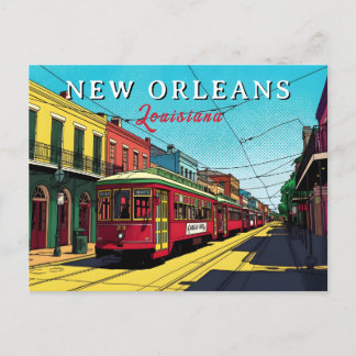 New Orleans Inspired Urban Art Postcard