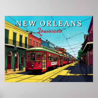 New Orleans Inspired Urban Art Poster
