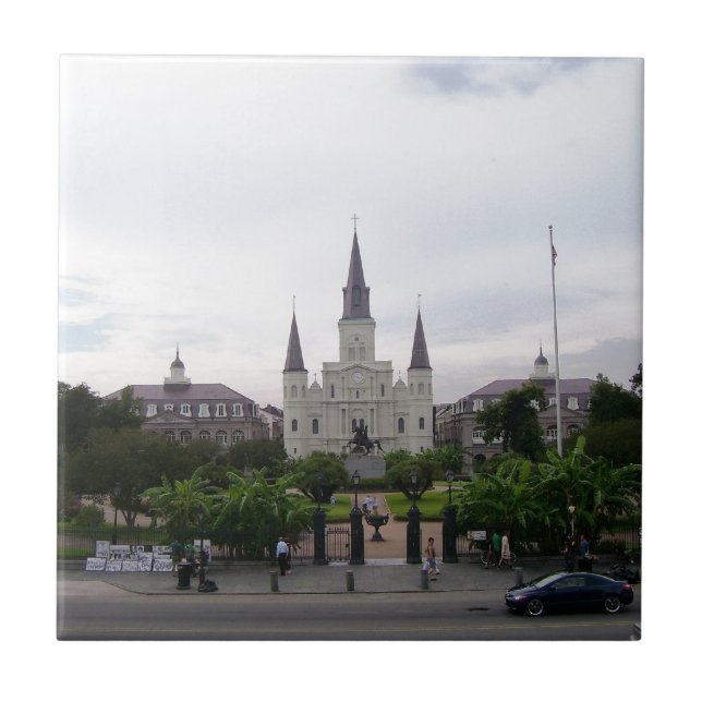 New Orleans Jackson Square Ceramic Tile (Front)