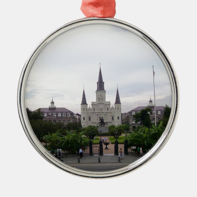 New Orleans Jackson Square Metal Tree Decoration (Front)