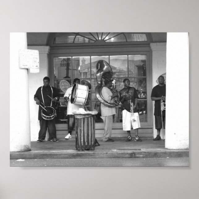 New Orleans Jazz Band French Quarter Photograph Poster (Front)