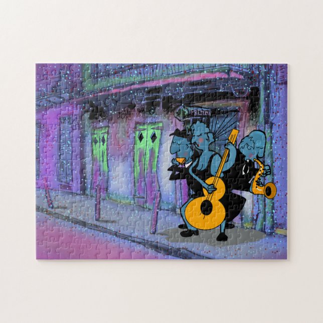 NEW ORLEANS JAZZ BLUES by Slipperywindow Jigsaw Puzzle (Horizontal)
