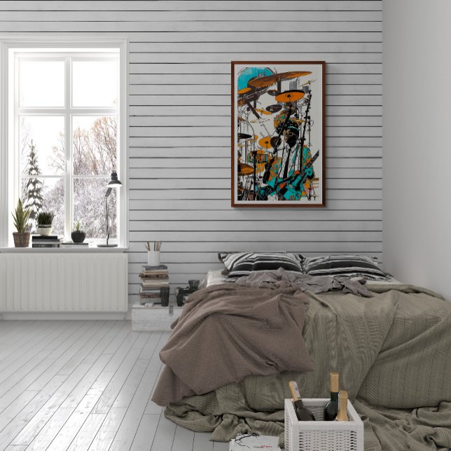 New Orleans Jazz Man Abstract Art Poster (Creator Uploaded)