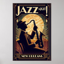 1920s jazz club posters