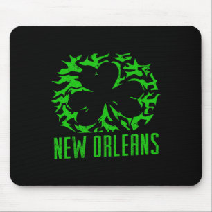 New Orleans La City Shamrock St Patricks Irish Pri Mouse Pad
